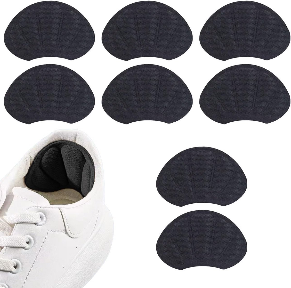 Hielpads 4 Pairs - Zacht en Antislip - Onzichtbare Hielbescherming - Comfort voor Elke Dag - ShopVlot
