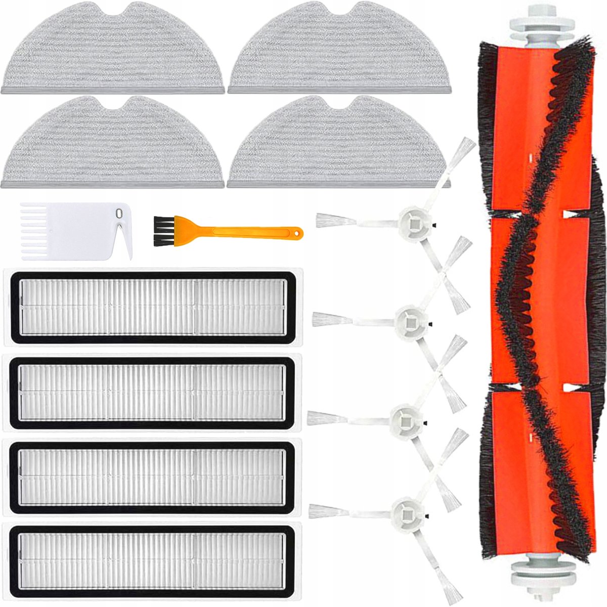 Accessoireset voor Dreame D9, D9 Max, L10 Pro: Borstels, Filters, Dweil