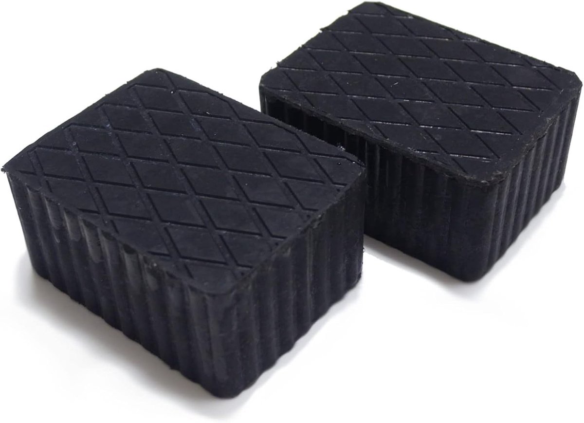 Lifting brug pads 160x120x80 - rubber - universeel - voor ondersteuning van voertuigen - ShopVlot