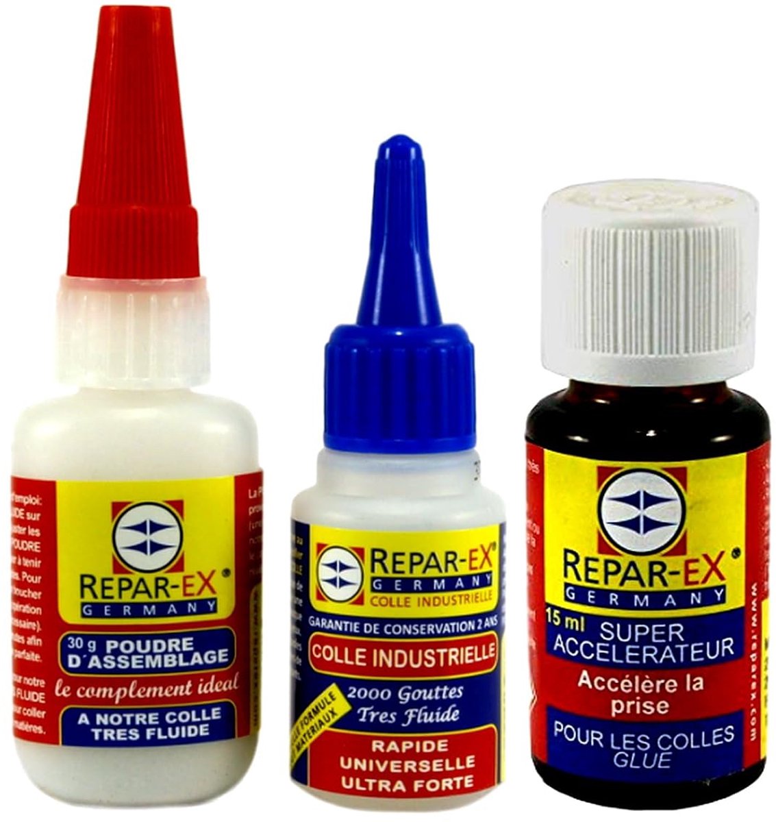 Superlijm set met activator - 20g sterke lijm - 30g vulpoeder - ideaal voor reparaties - ShopVlot