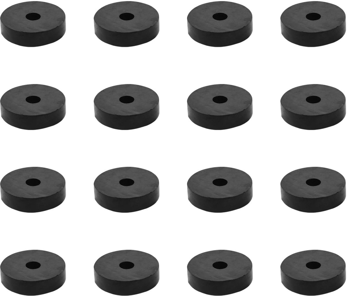 16 stuks rubberen afstandhouders, M6 kunststof afstandshulzen, 25 mm buitendiameter 6 mm binnendiameter 6 mm dikte afstandhouders kunststof voor huis auto accessoires, container