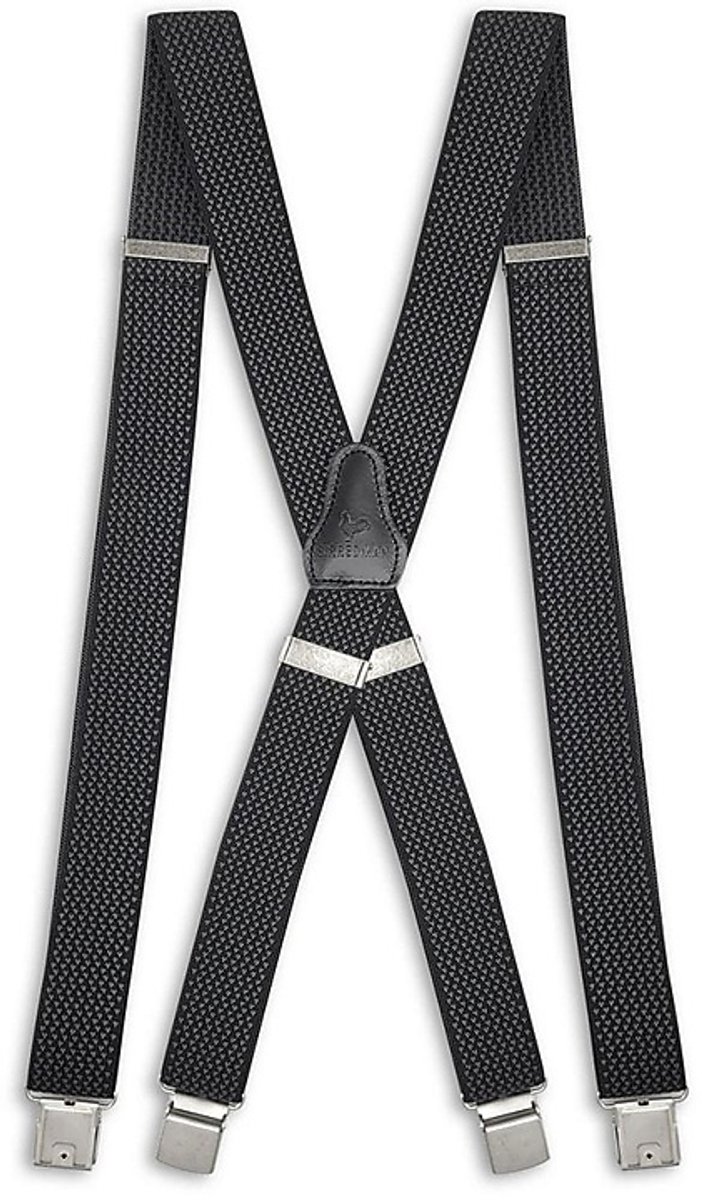 Sir Redman - Bretels - XL bretels Okay Owen grijs - zwart / grijs