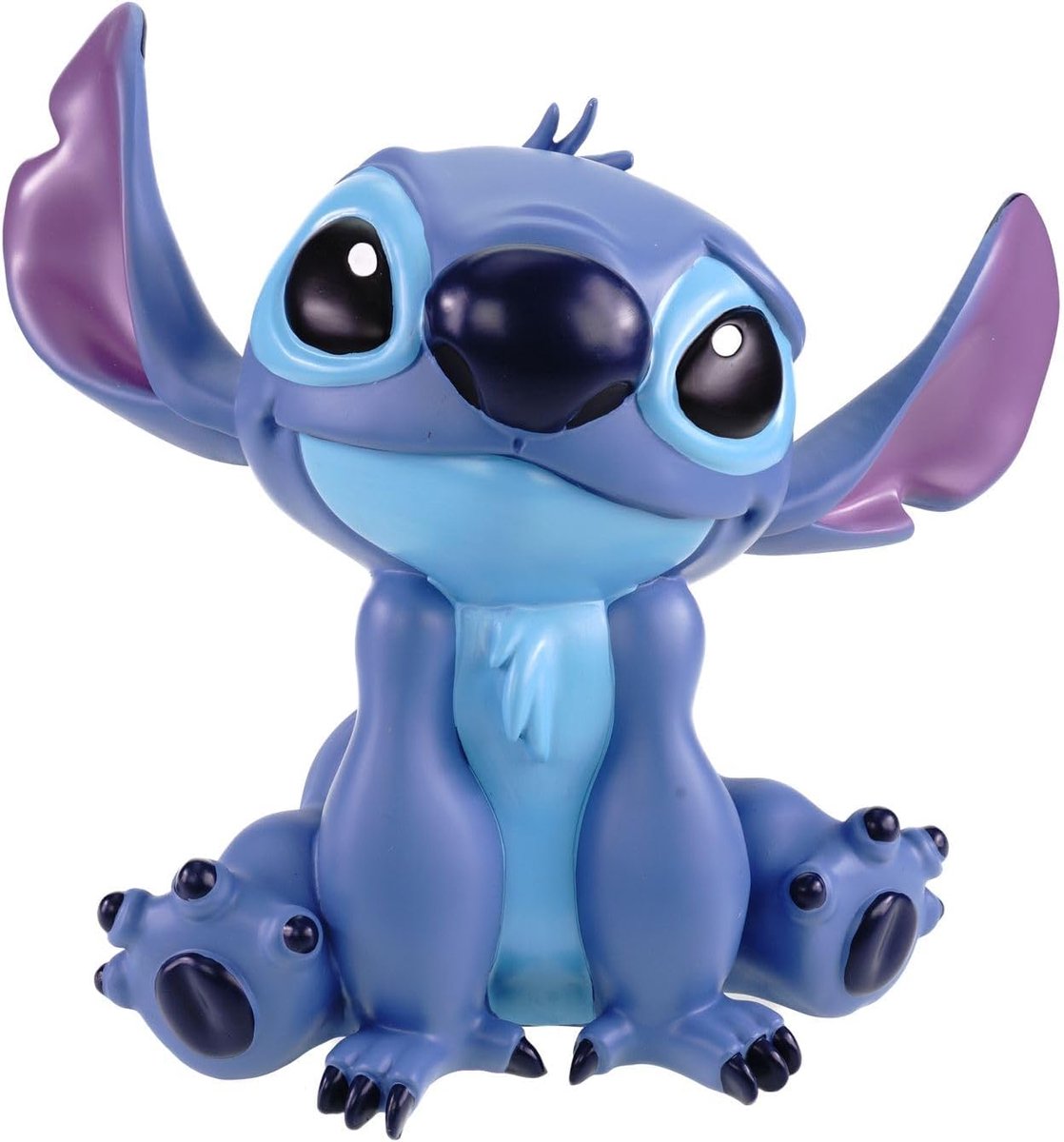 Tuinfiguur Stitch XL - Multicolore polyresin - Zittend met oren omhoog - Voegt Aloha sfeer toe - SnelShoppen