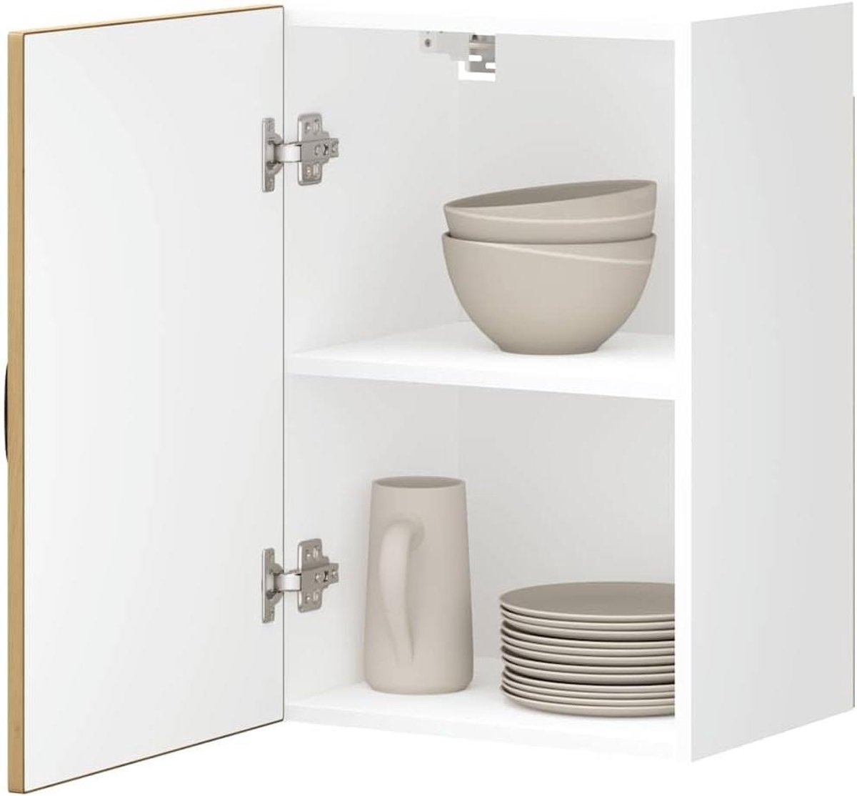 Keukenwandkast - Opbergkast Keuken - Keuken Organiseren - Stabiel en Duurzaam - 60 cm Hoog - Eikenhout