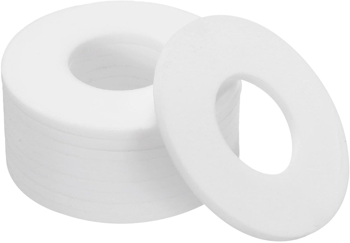 Platte sluitringen, 10 stuks, 58 mm, OD, 25 mm ID, 3 mm dik, DN20, PTFE, afdichtringen, flensafdichting voor waterkraanslang