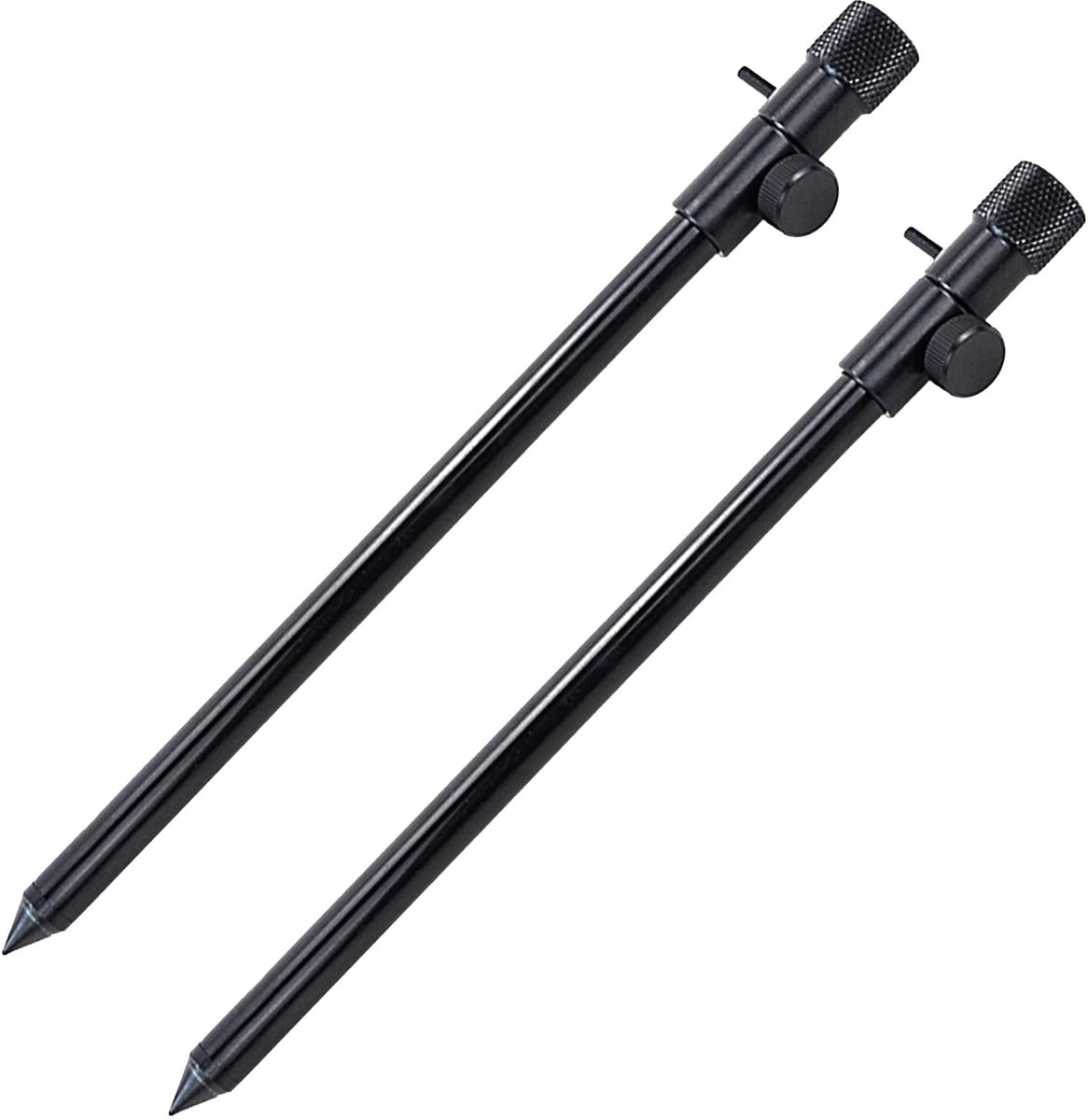 Hengelset vissen - 2 stuks telescopische hengelstandaard 25-40cm - aluminium - ideaal voor hengelsteunen - SnelShoppen