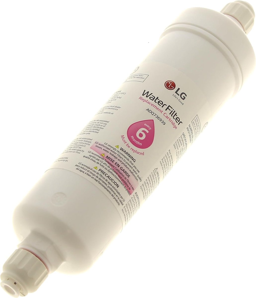 Waterfilter voor koelkast - vervangingscartridge - verwijdert chloor - voor schoon en fris water - SnelShoppen