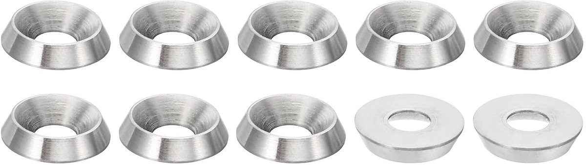 Verzonken sluitring M5, 10 stuks diameter 14 mm hoogte 3 mm van roestvrij staal 304 voor holle kopschroeven CNC-oppervlak afdichting voor industriële bouw