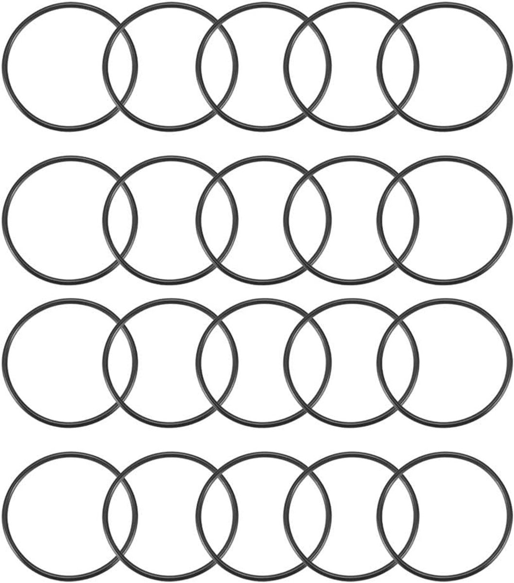 20 Stks Zwart Flexibele Rubber O Ringen Olie Afdichtingsringen 33x30x1.5mm