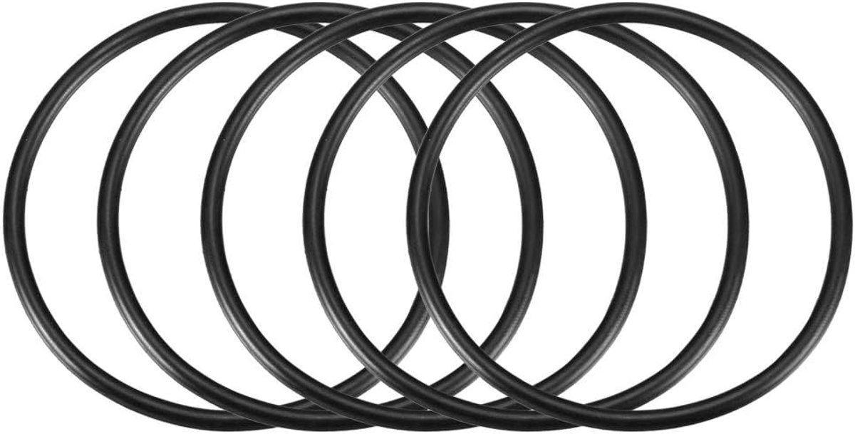 72mm x 65mm x 3.5mm Rubber Afdichting Olie Filter O Ringen Pakkingen 5 Stks
