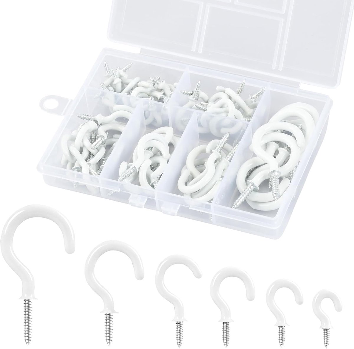 Haken, set haken voor het ophangen van planten, kopjes, gebruiksvoorwerpen, lampen