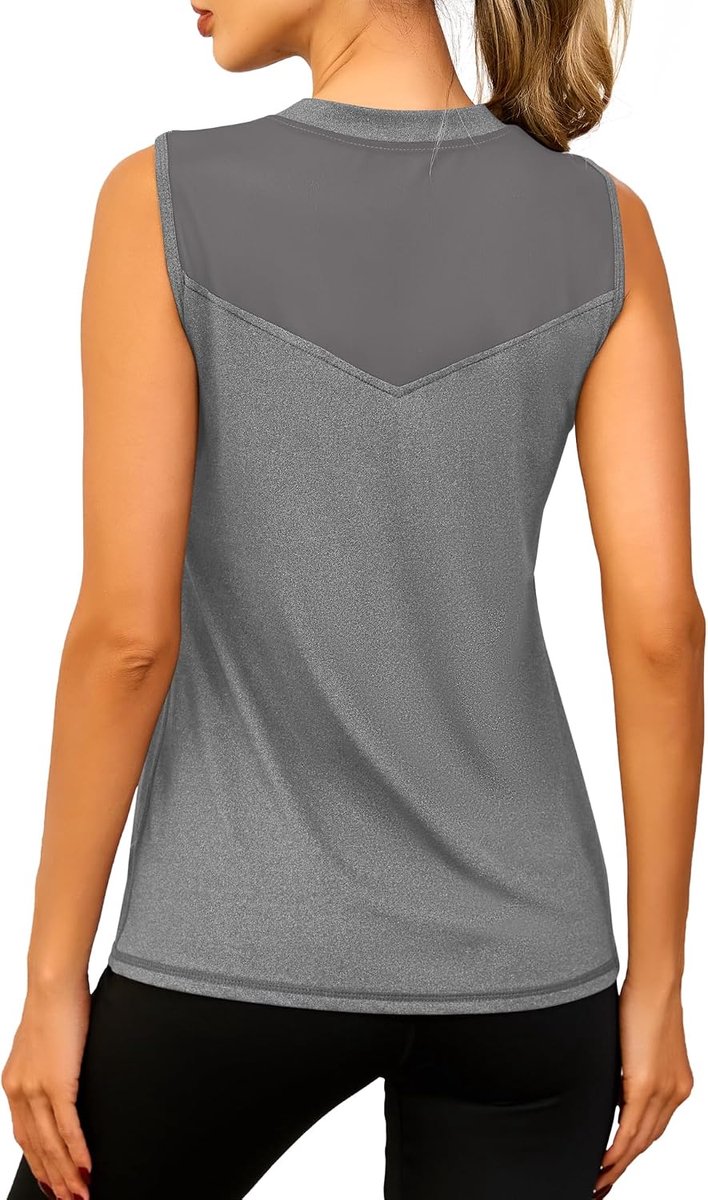 Sporttop voor dames, mouwloos yoga-shirt, licht sportbovenstuk, fitness-tanktop