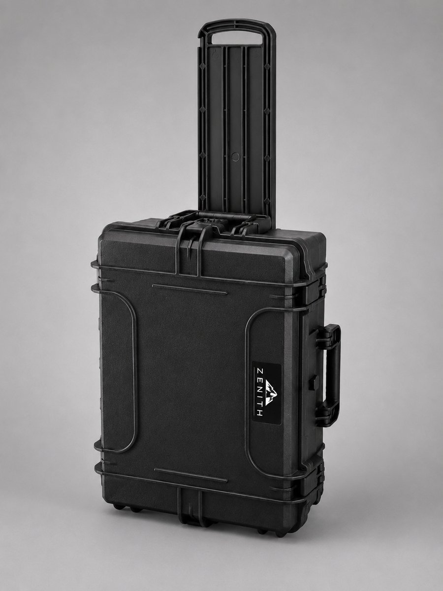 ZENITH Cases ZC5401CF-T – Trolleycase met plukschuim – Zwart