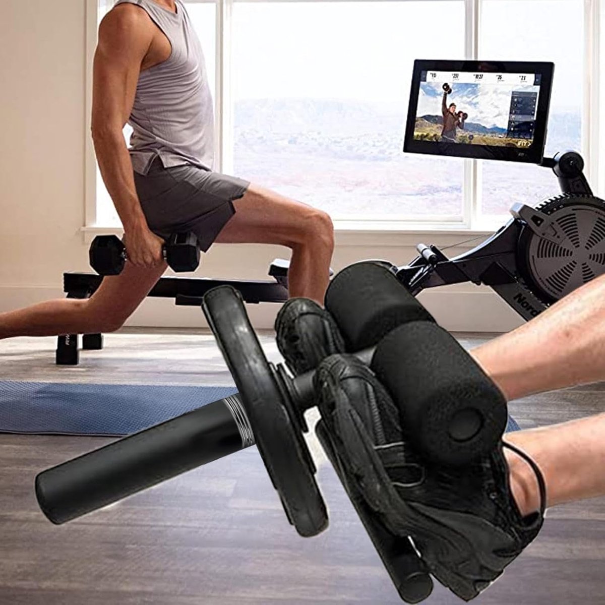 Tibialis Trainer - Kuitversterker - Been Training - Compact Draagbaar - 2 kg - Zwart