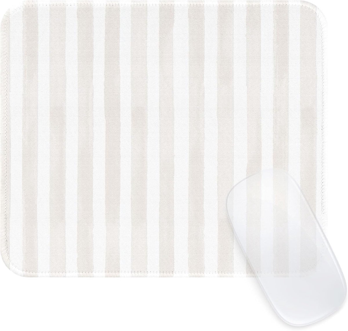 Muispad compact 240 x 200 mm - gestikt rand - waterdicht en antislip - ideaal voor kantoor en thuis - SnelShoppen