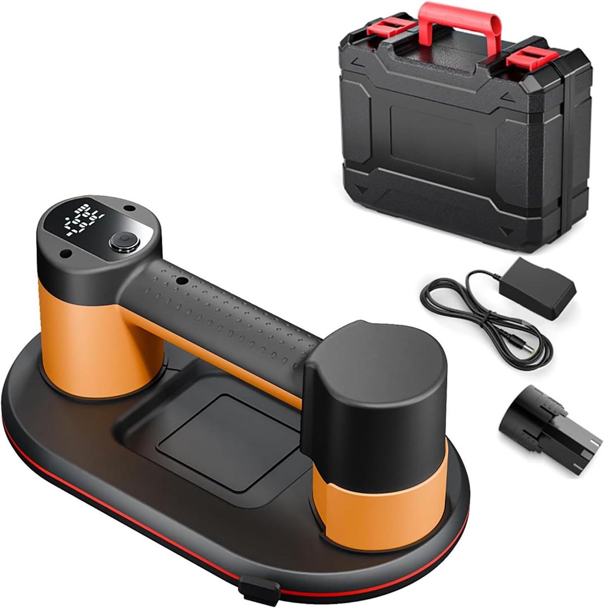 Elektrische Zuignap - Vacuüm Hefhulp - Materiaal Verplaatsen - 300 kg Hefvermogen - 27.5 x 16 cm - Zwart