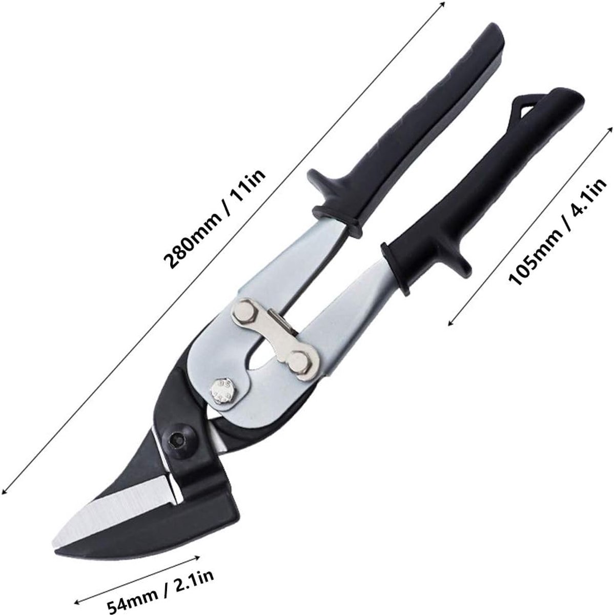 Metaalschaar - Platenknipper - Metaal Knippen - Versterkte Handgreep - 28 cm - Chroom
