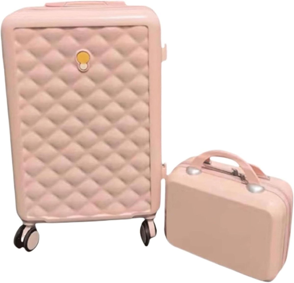 Koffer 2-delige set - Reisbagage Trolley - Veilig op reis - Ingebouwd cijferslot - 24 inch - Zwart