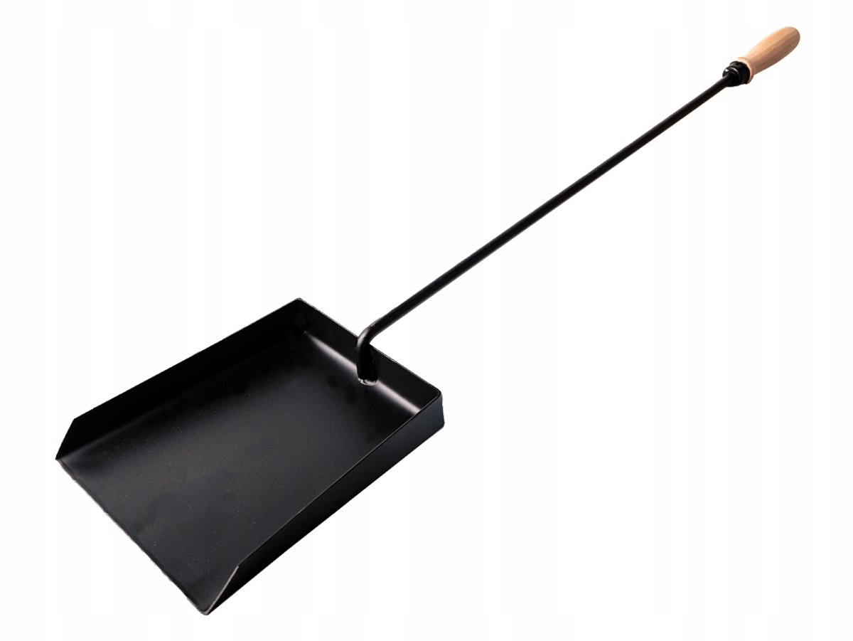 Merkloze Asche schep met stevige steel