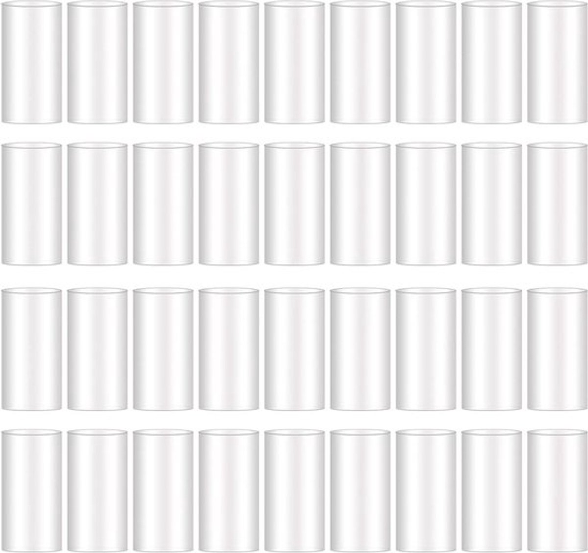 50 stuks transparante reparatieband voor veters van 5 mm, verschillende lengtes (25 cm, 3 cm, 4 cm) voor het inkorten en verstevigen van voetbaluiteinden