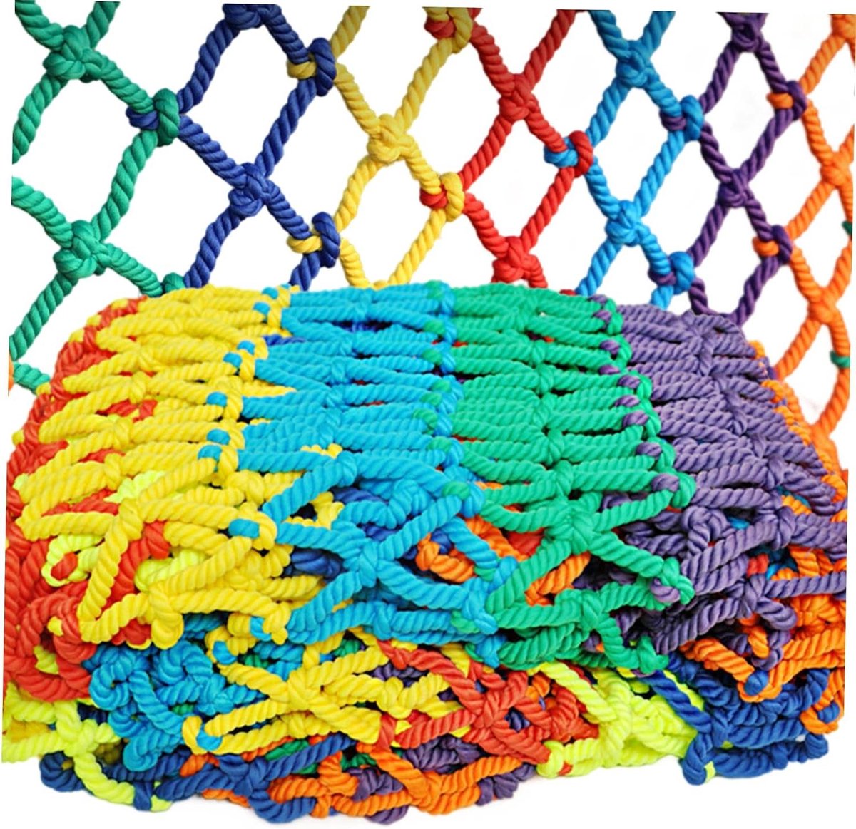 Veiligheidsnet Balkon - Net voor Kinderen - Voorkomt Vallen - Sterk Nylon Materiaal - 300x200cm - Kleurrijk