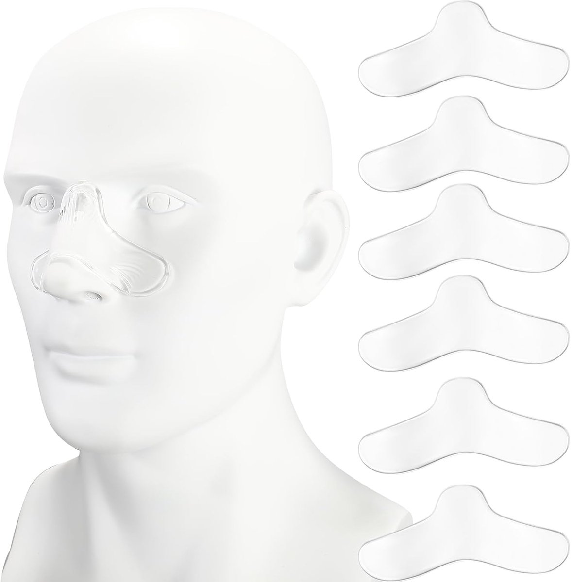 CPAP neus pads - zachte gel silicone - comfortabel en huidvriendelijk - 6 stuks - ShopVlot