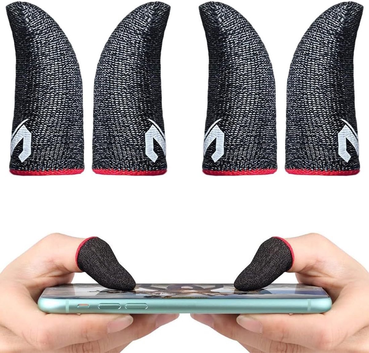 Mobiele game vingerhuls 4-pack - ademend materiaal - niet-slip en zweetbestendig - verhoog je spelprestaties - ShopVlot