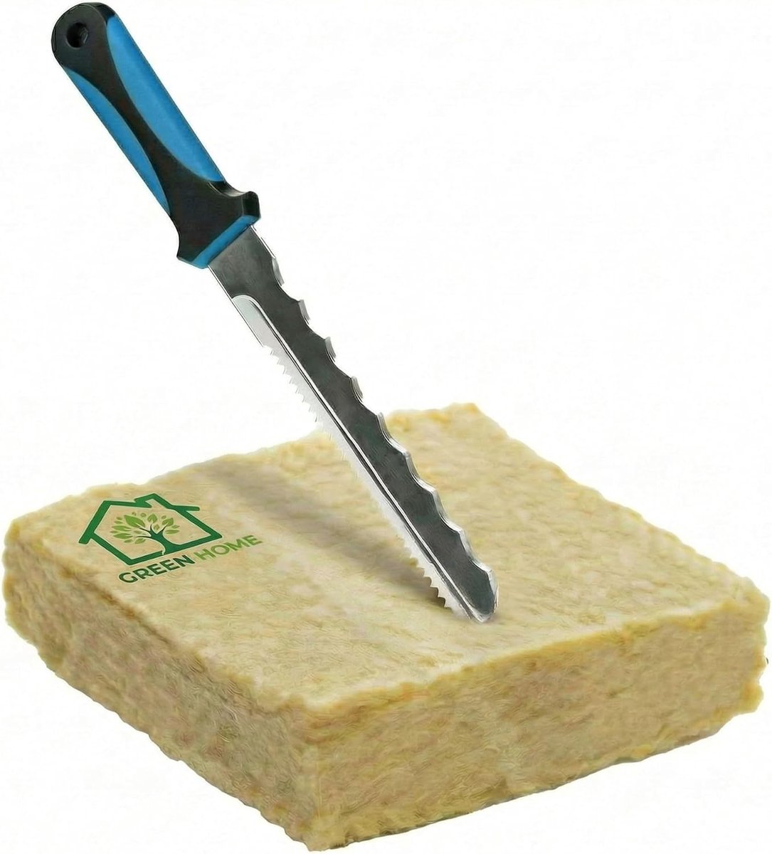 Isolatie mes 20 cm - TPR handvat - Vaste lemmet - Ideaal voor isolatiematerialen - ShopVlot