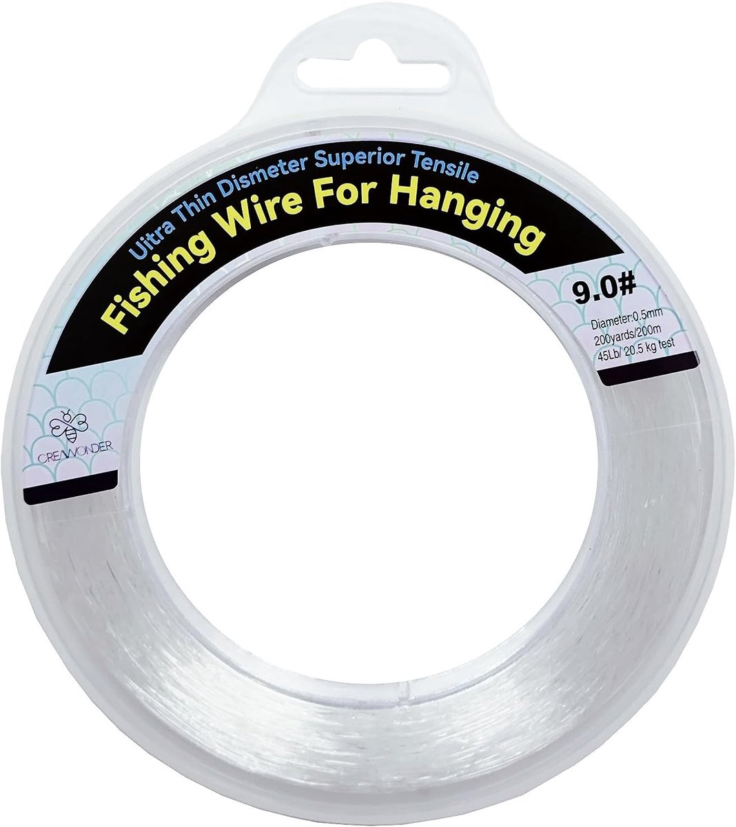 Doorzichtige visdraad 199 m - monofilament nylon - sterk en duurzaam - ideaal voor decoraties - ShopVlot