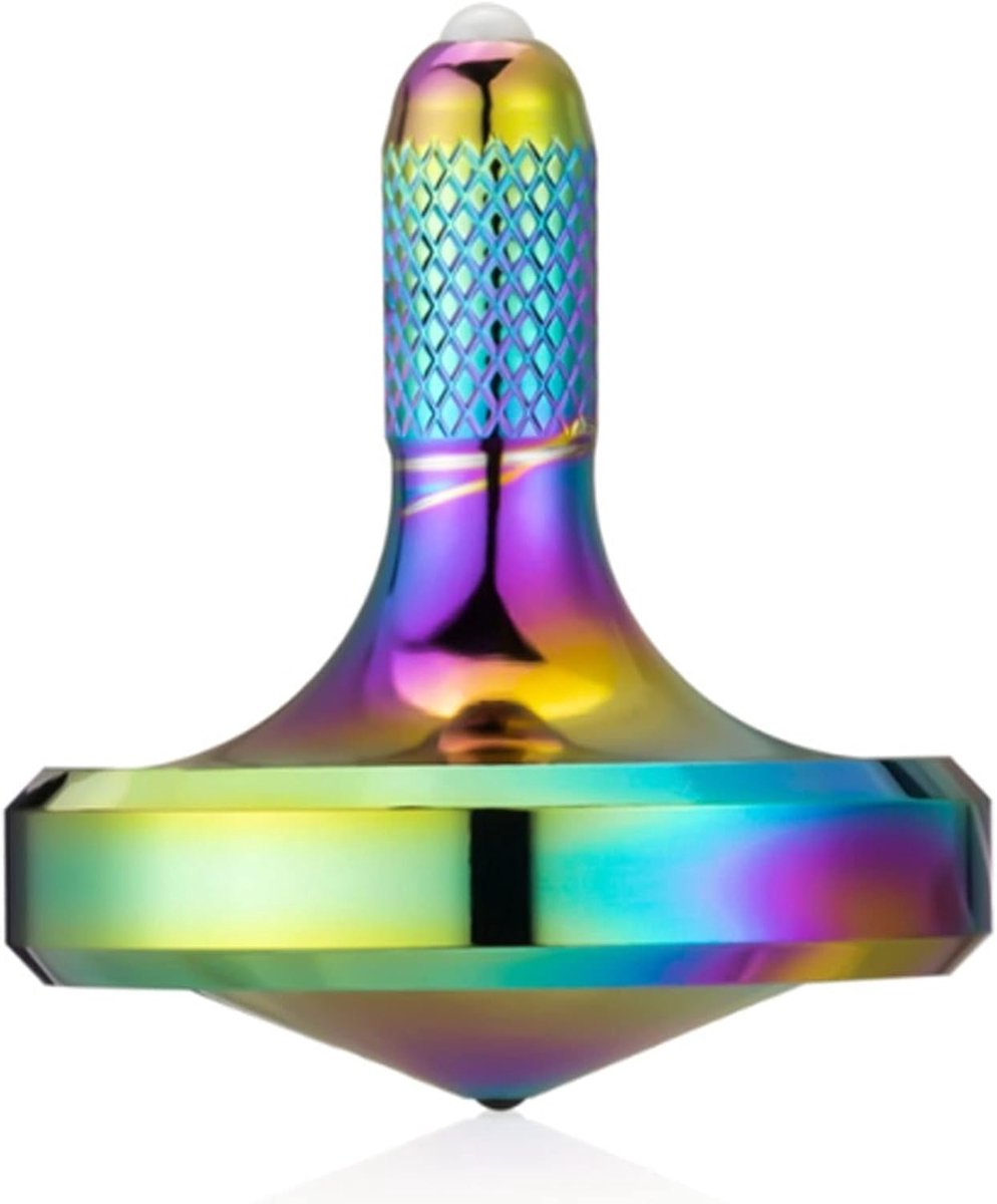 Stainless Steel Spinner - L/Geel - Perfect gebalanceerd - Vermindert stress en angst - ShopVlot