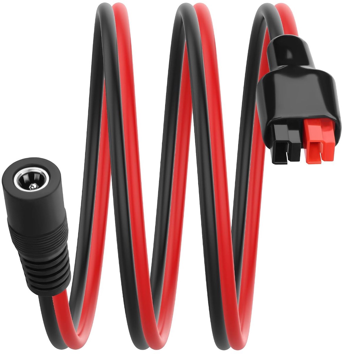 Anderson naar DC5521 vrouwelijke kabel 1 m - 14 AWG koper - lage weerstand - ideaal voor zonnepaneel aansluiting - ShopVlot