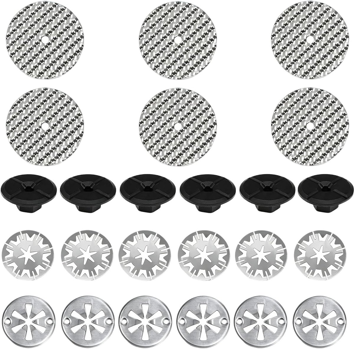 Hittebeschermingsplaat reparatieset 42 stuks - complete set - inclusief klemmen en bevestiging - ShopVlot