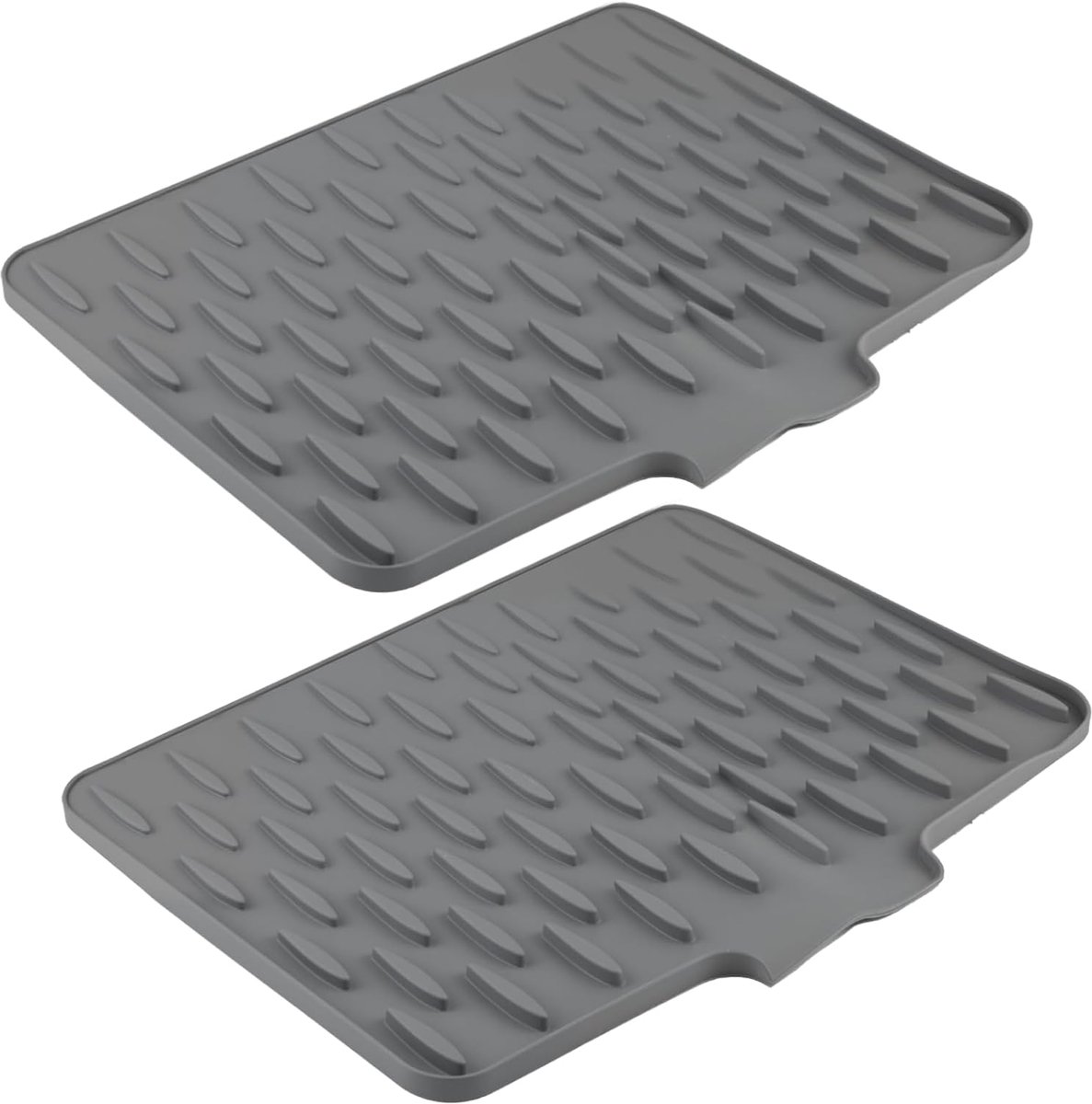 Siliconen afvoermatten 36 x 28 cm - lekvrij en antislip - snel drogen van afwas - ShopVlot