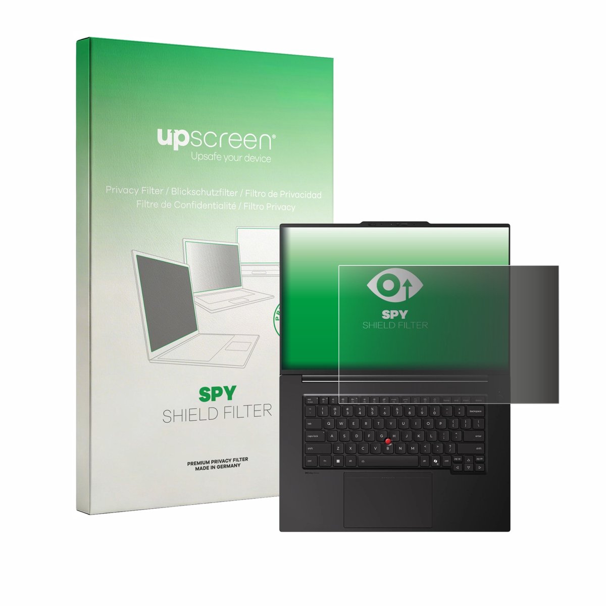 upscreen - privacyscherm voor Lenovo ThinkPad P1 Gen 9 16" - privacy filter screenfilter Blauwlichtfilter