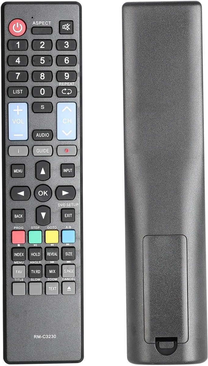 Afstandsbediening RM-C3230 - Compatibel met RCA HKC HD TV - Vervangingscontrole - Eenvoudig gebruik - ShopVlot