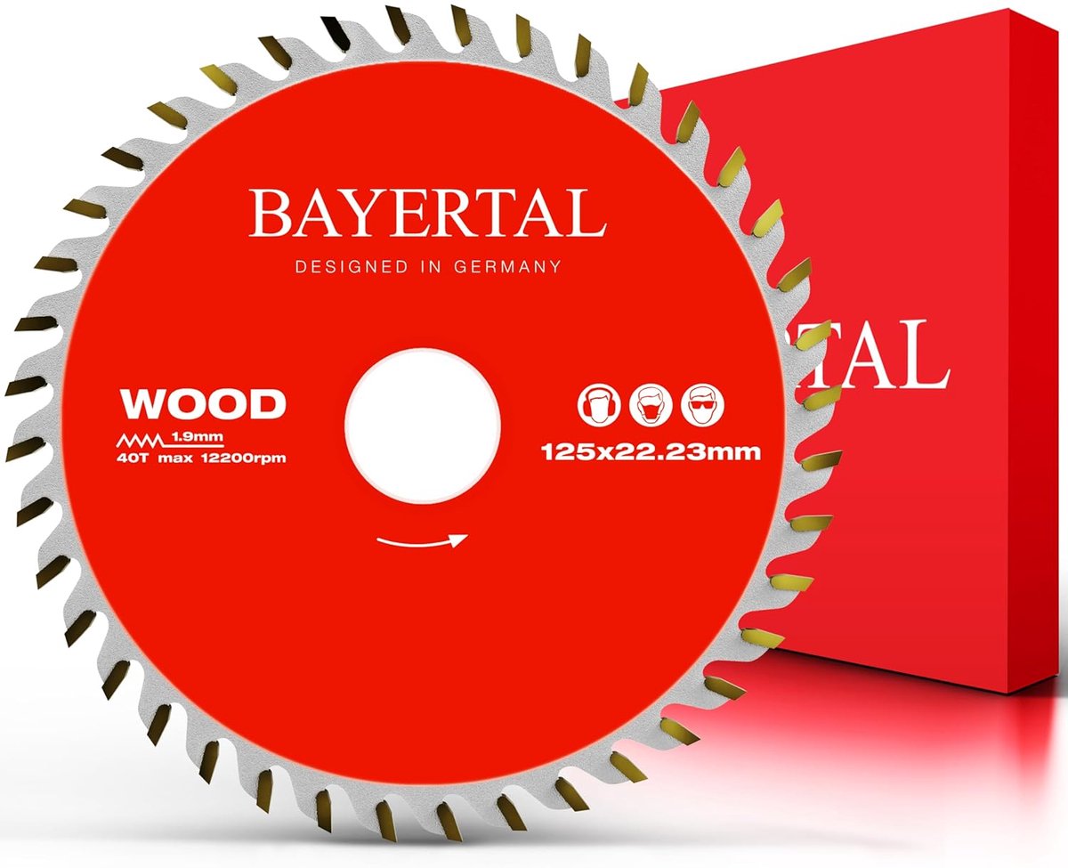 Zaagblad 125 x 22,23 - precisie voor houtbewerking - ideaal voor hard en zacht hout - fijne snede - ShopVlot