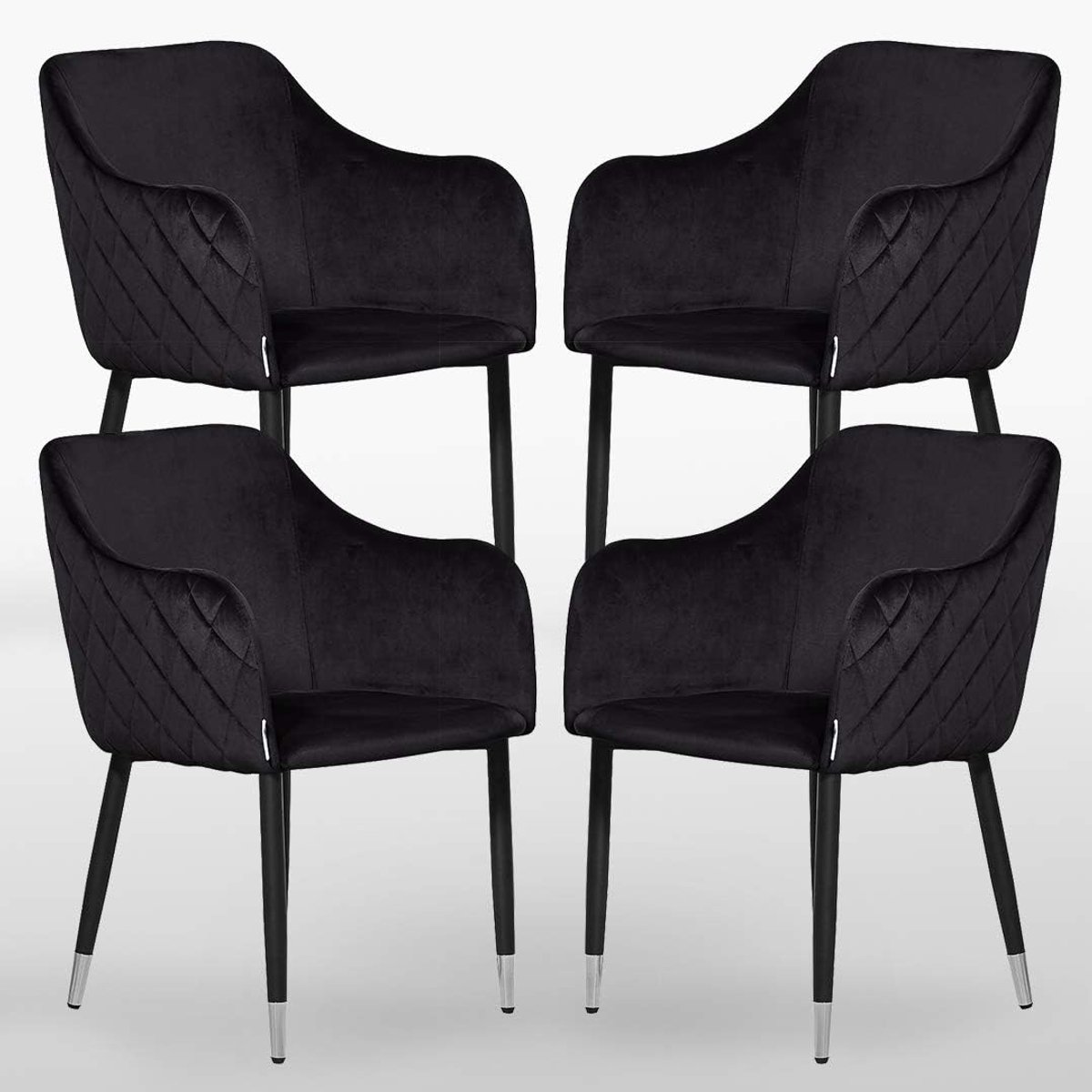 Stoel Verona - Zwart - Modern design - Perfect voor thuis of op kantoor - ShopVlot