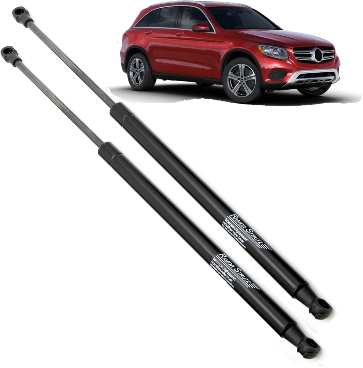 Gasveer achterklep 615 mm - vervangingsset voor Mercedes GLC 2015-2023 - 560N kracht - eenvoudig te monteren - ShopVlot