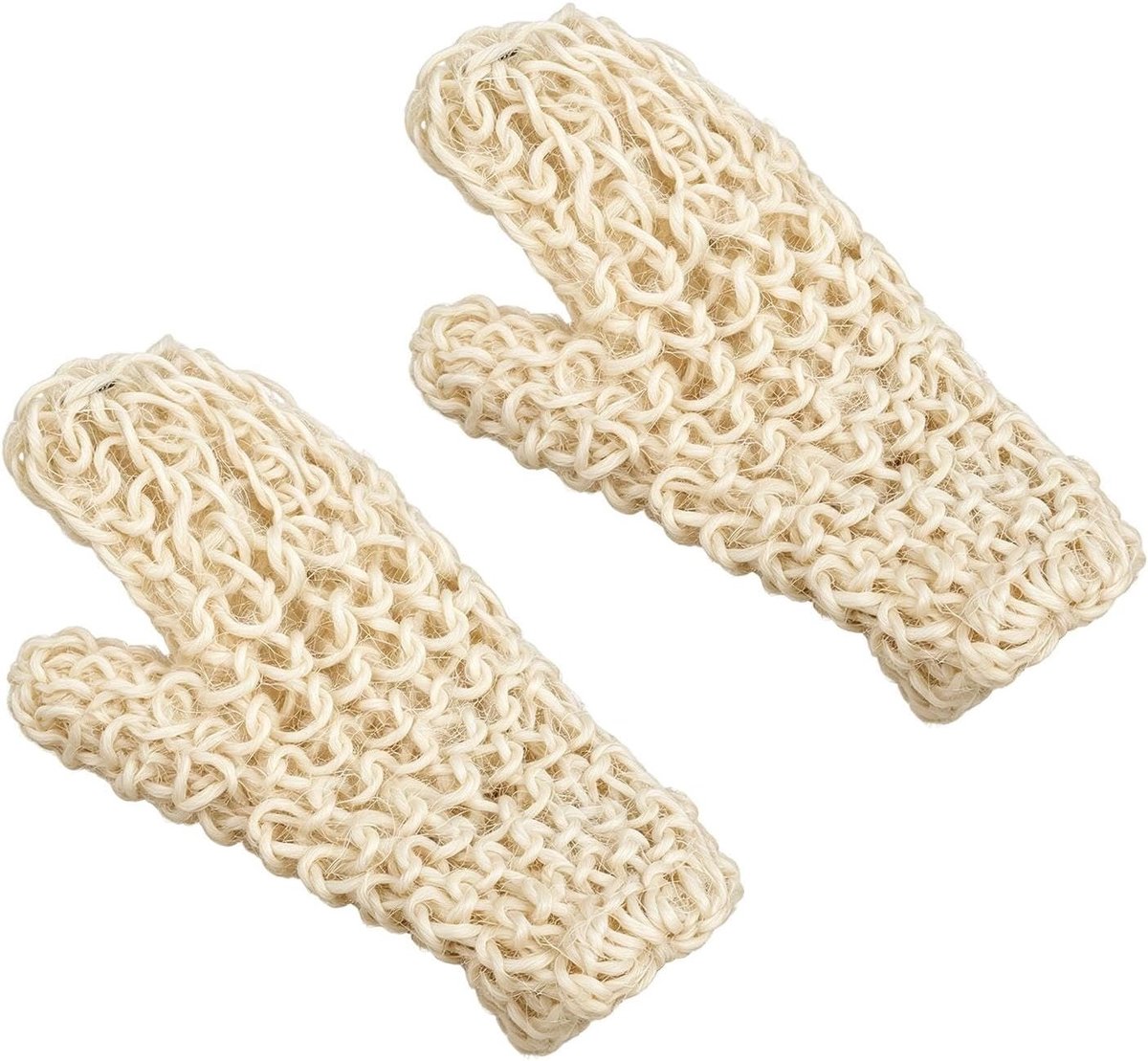 Exfoliërende bad- en wrijfhandschoenen - 2 stuks - huidvriendelijk en comfortabel - voor lichaamsreiniging - ShopVlot