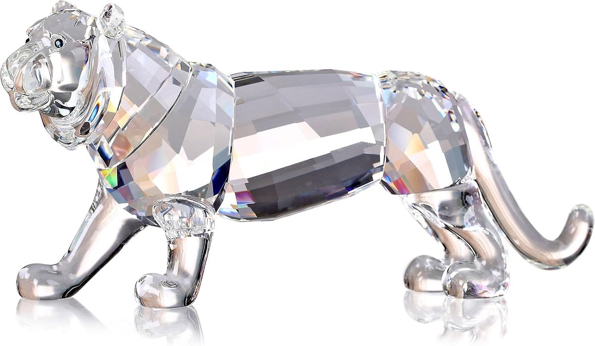 Crystal tijger beeld - K9 kristal - Levensecht ontwerp - Perfect cadeau voor dierenliefhebbers - ShopVlot
