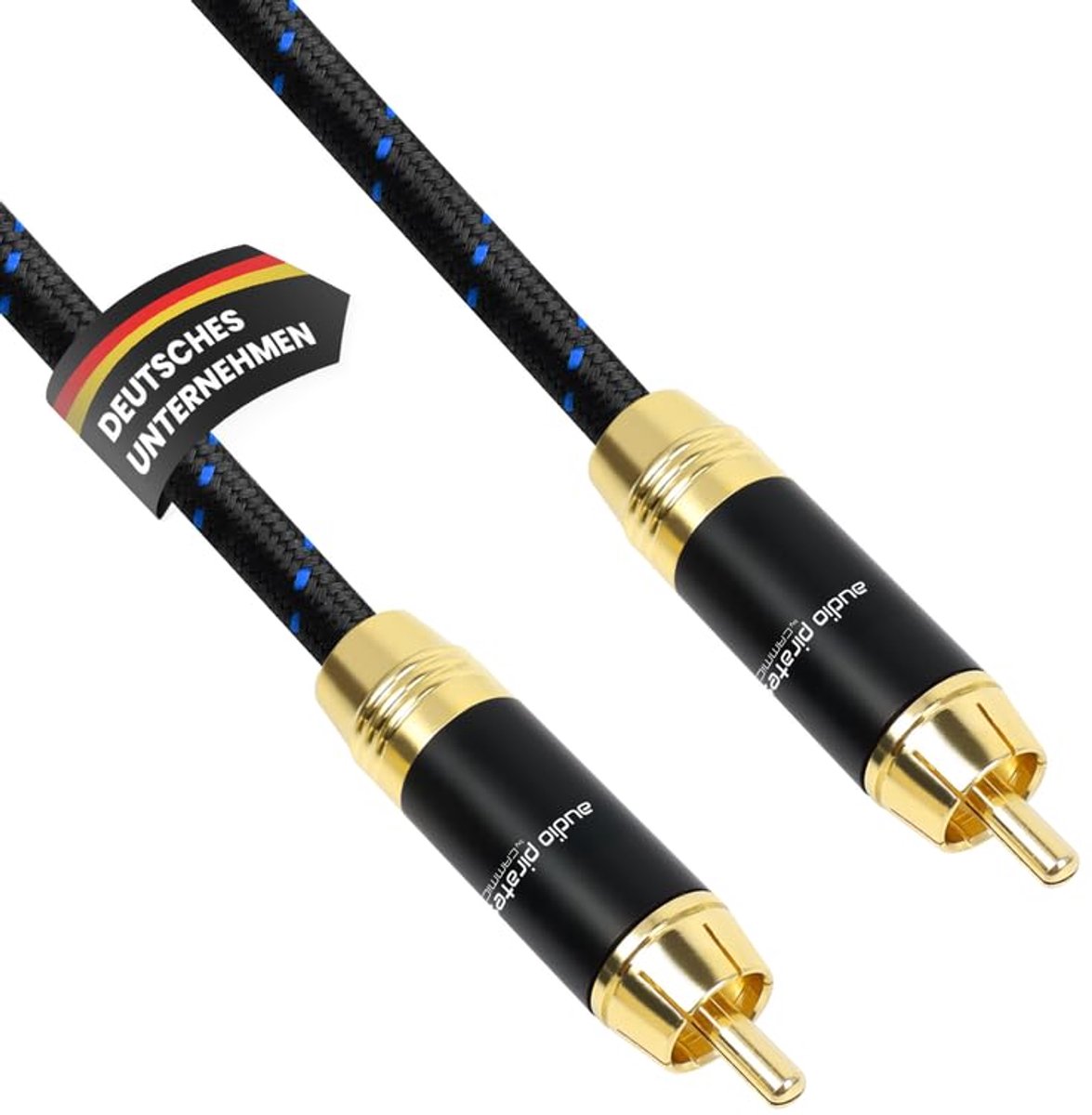 RCA kabel 0.5m - audio kabel met gouden contacten - hoge signaaloverdracht - geschikt voor diverse apparaten - ShopVlot