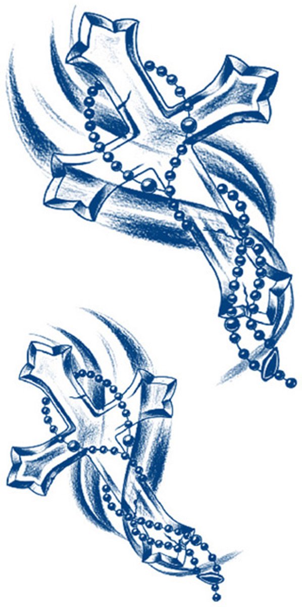 Tijdelijke tattoo Cross and Grace Set 2 weken