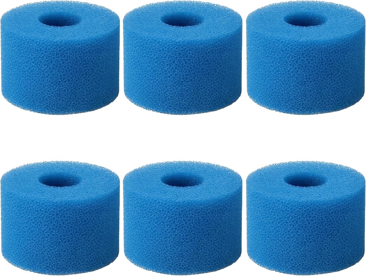 Filterspons voor zwembaden 108 x 40 x 73 mm - 6 stuks - filterpatroon met spons - effectief vuilfilteren - ShopVlot