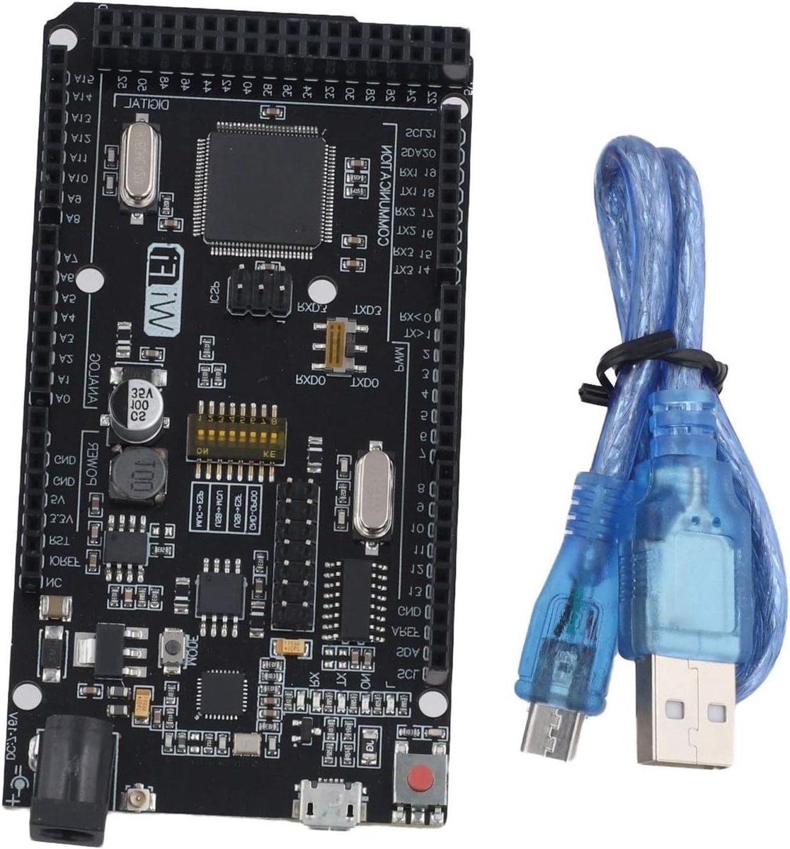 Mega2560 R3 Kit - ATmega2560 Module - Projectontwikkeling - Geïntegreerde WiFi - 32MB RAM - Zwart