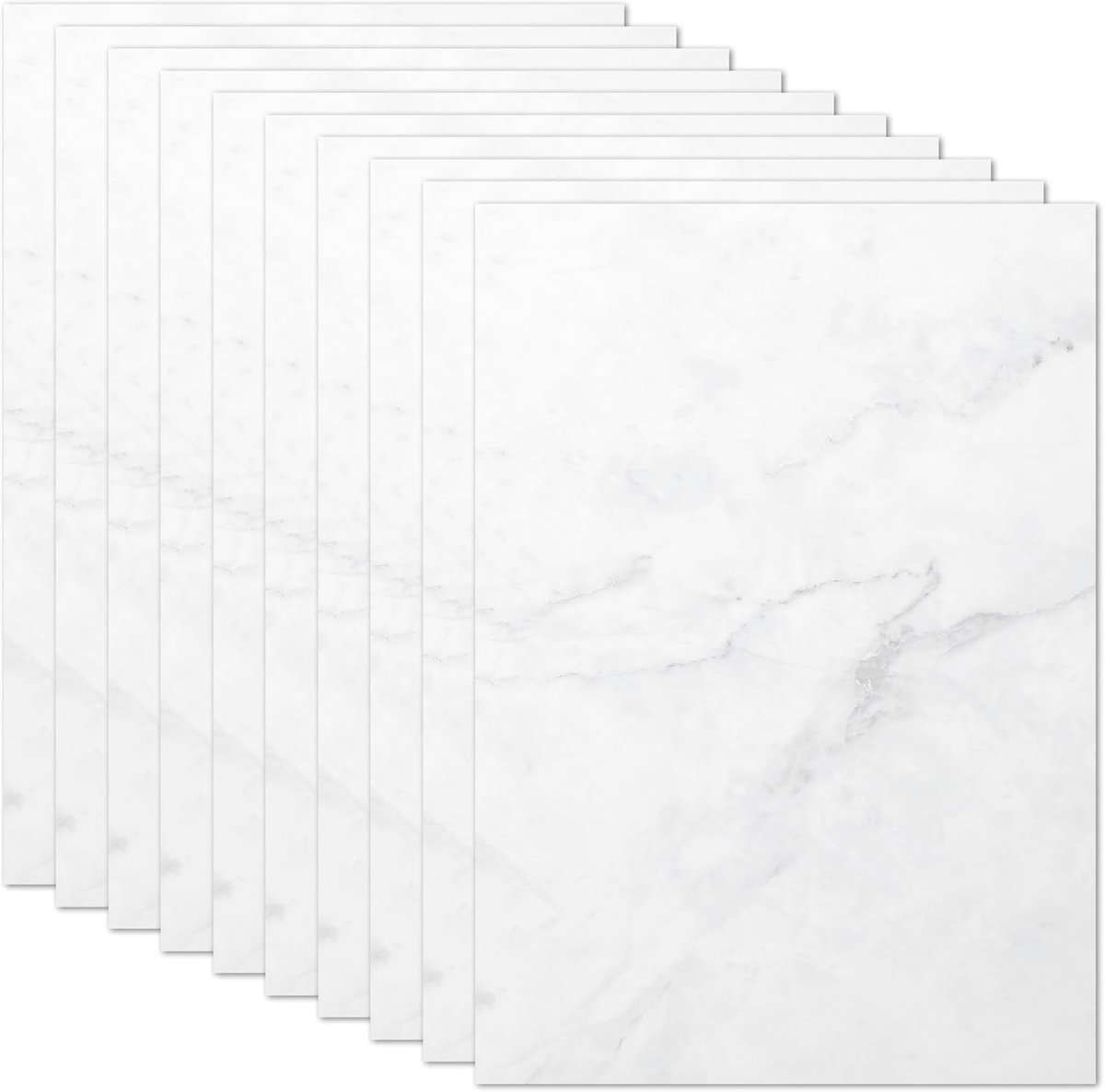 DIN A4 schrijfpapier - marmer - dubbelzijdig bedrukt - perfect voor uitnodigingen - SnelShoppen