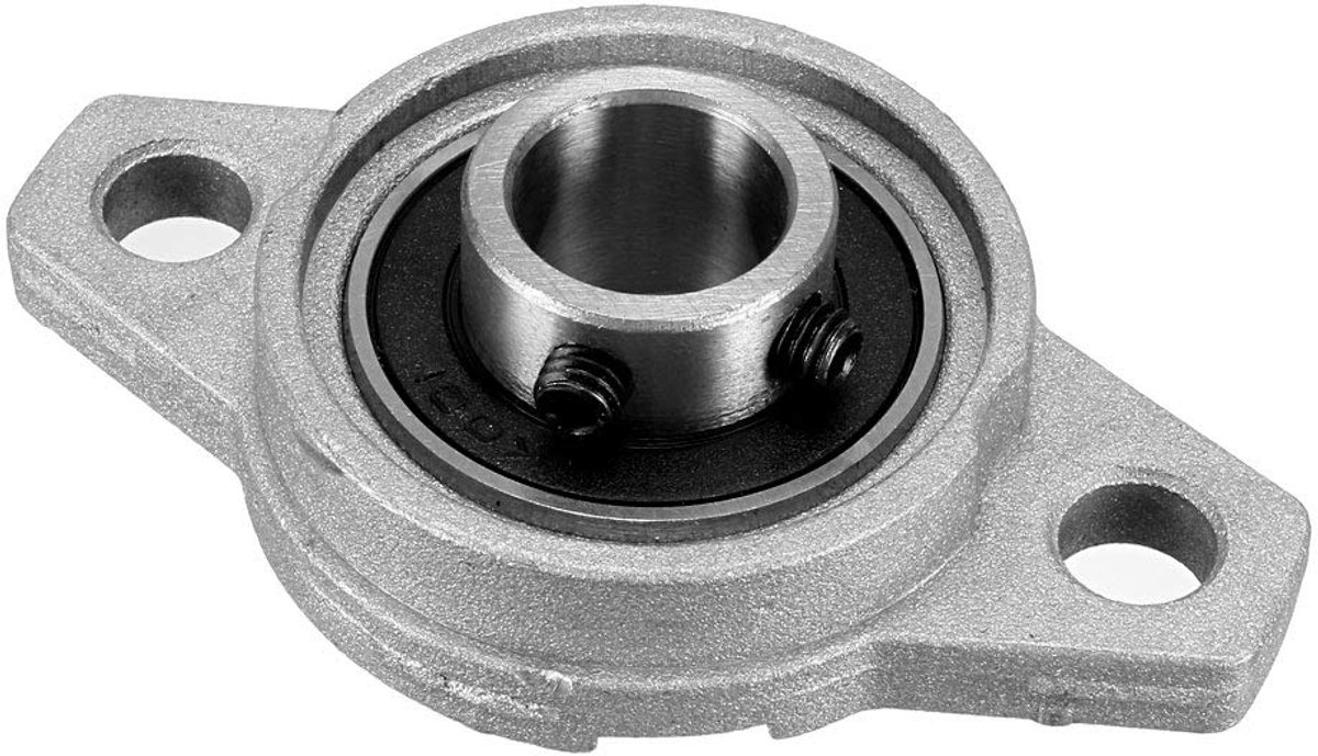 Lagers 17 mm boordiameter zinkalloy schroefsluiting KFL001 (12mm Bore) 1 verpakking.