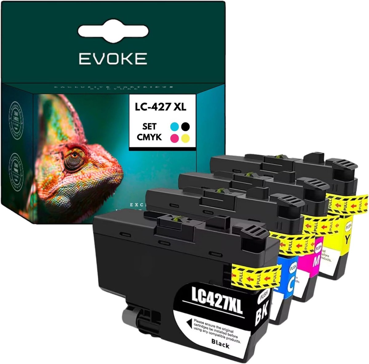 Inktset LC427XL - CMYK Kit - 314 ml - Tot 21000 pagina's - SnelShoppen