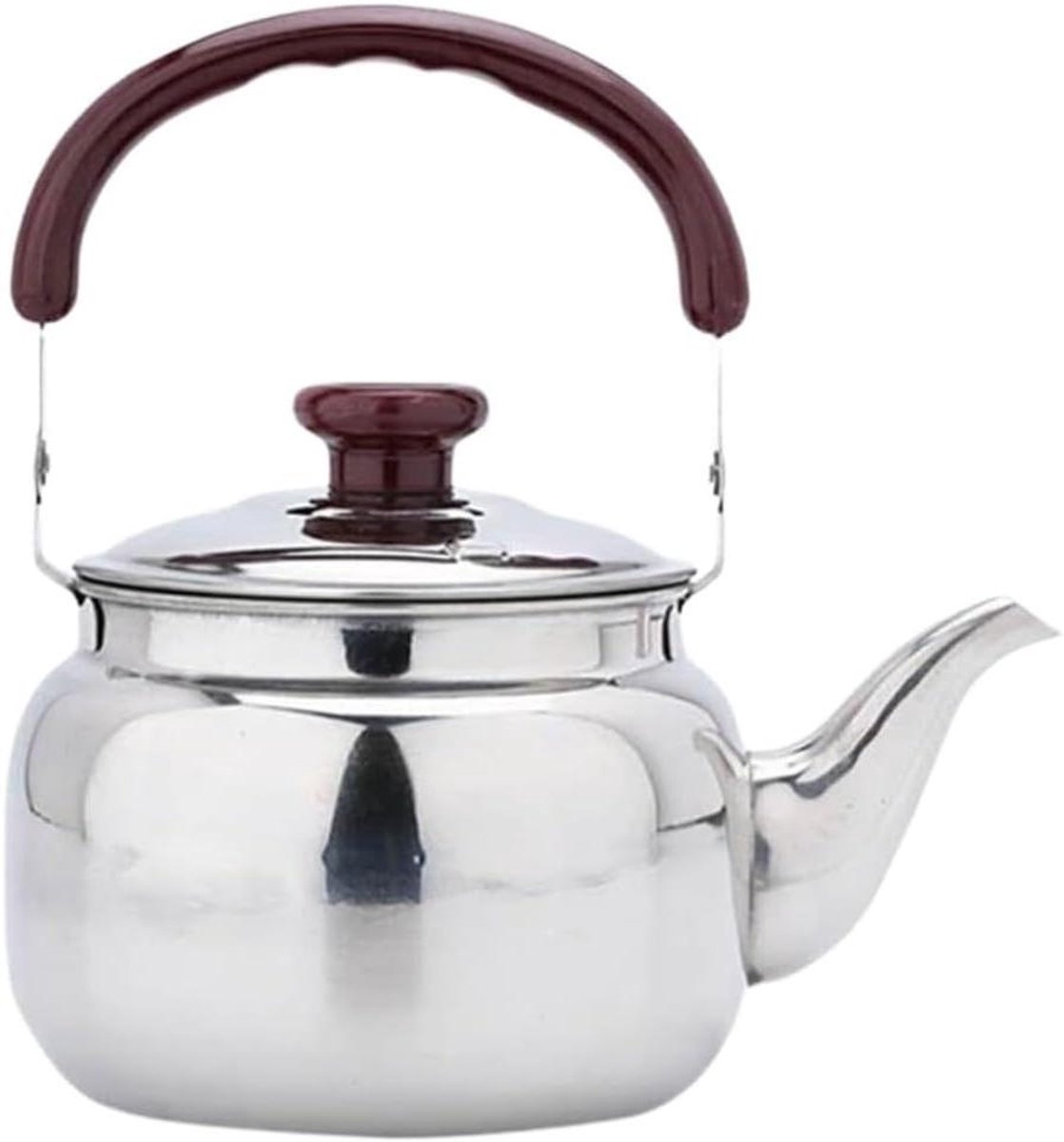 Geklokte Waterkoker - Theepot RVS - Water Koken - Roestvrij Staal - 1 Liter - Zilver