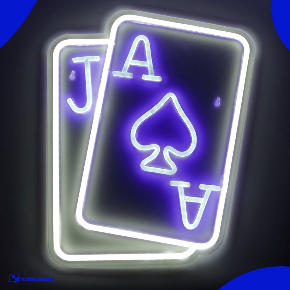 Neon lamp - Playing cards - Neon verlichting - Unieke wandlamp voor de mancave - SnelShoppen