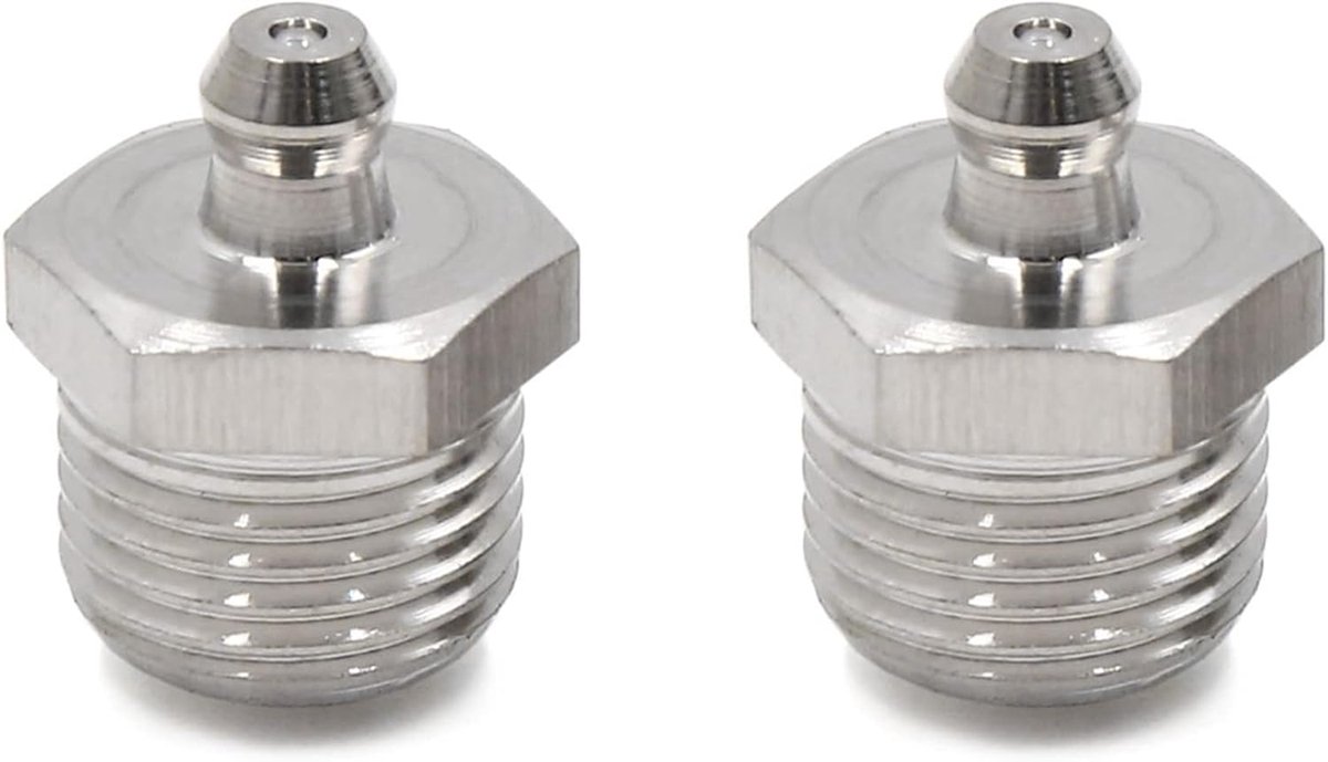 Sourcing map smeernippel 2 stuks Rechte accessoires voor motorfiets auto M16 x 1,5 schroefdraad